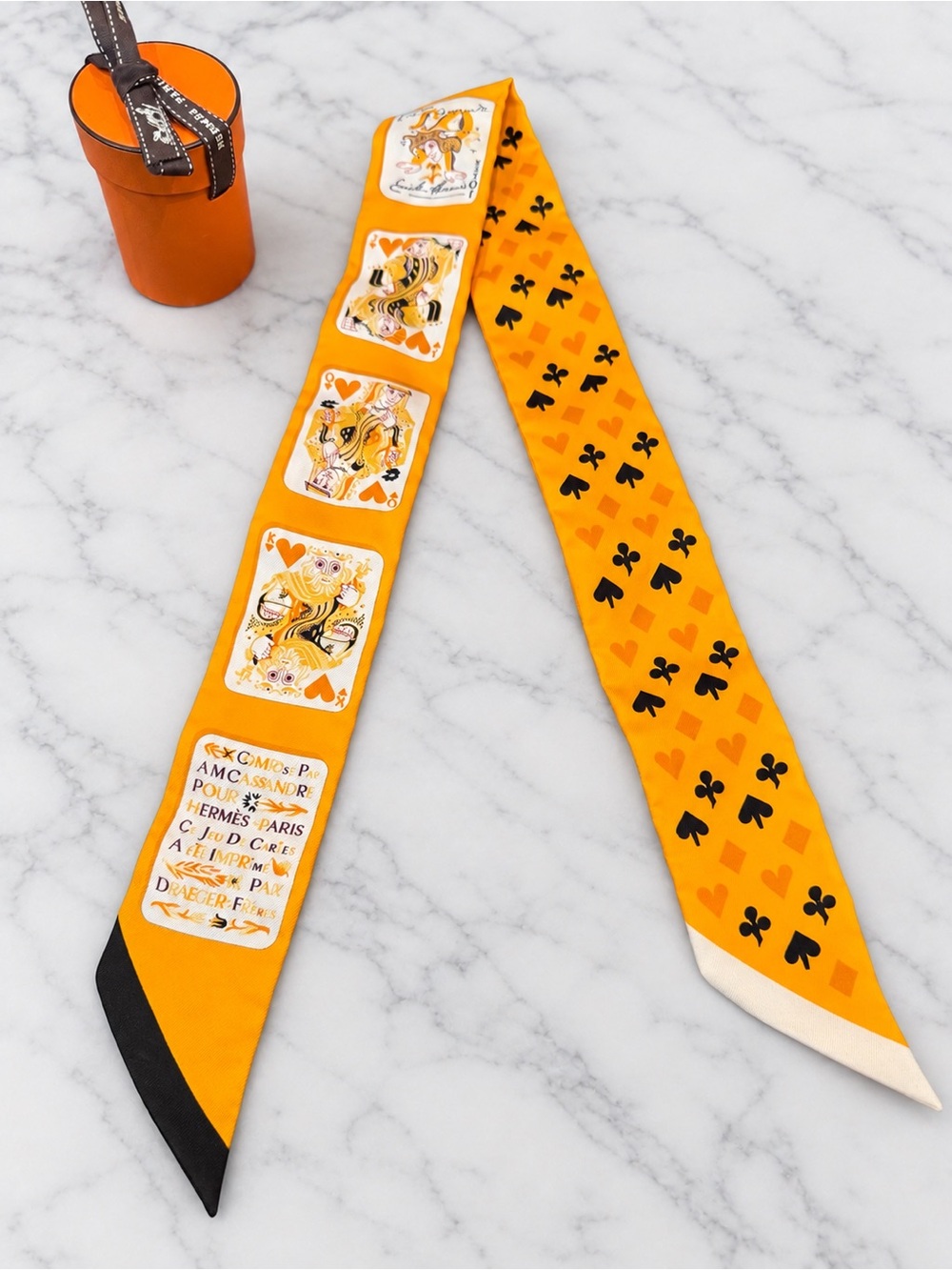Hermès Jeu de Cartes Twilly Scarf
